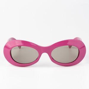 NEW Gucci GG1696S 004 Fuchsia Pink Grey Women Oval Sunglasses GG 1696S